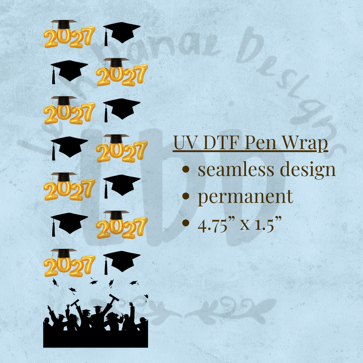 2027 GRADUATE - UV DTF Pen Wrap