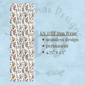 VINTAGE FLORAL - UV DTF Pen Wrap, Floral Design