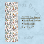 VINTAGE FLORAL - UV DTF Pen Wrap, Floral Design