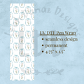 BOW BOUQUET - UV DTF Pen Wrap, Floral Design