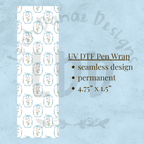 BOW BOUQUET - UV DTF Pen Wrap, Floral Design