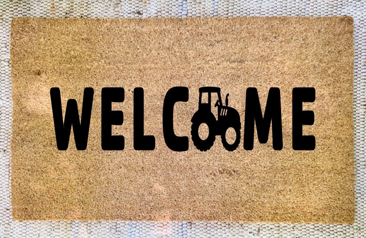 TRACTOR Welcome Doormat | Farmer Gift
