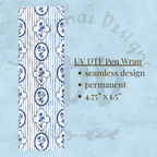FLORAL FRAMES - UV DTF Pen Wrap, Floral Design