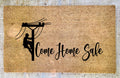 LINEMAN Come Home Safe Doormat | Custom Doormat | Doormat | Welcome Doormat | Wedding Gift | Housewarming Gift | Welcome Mat