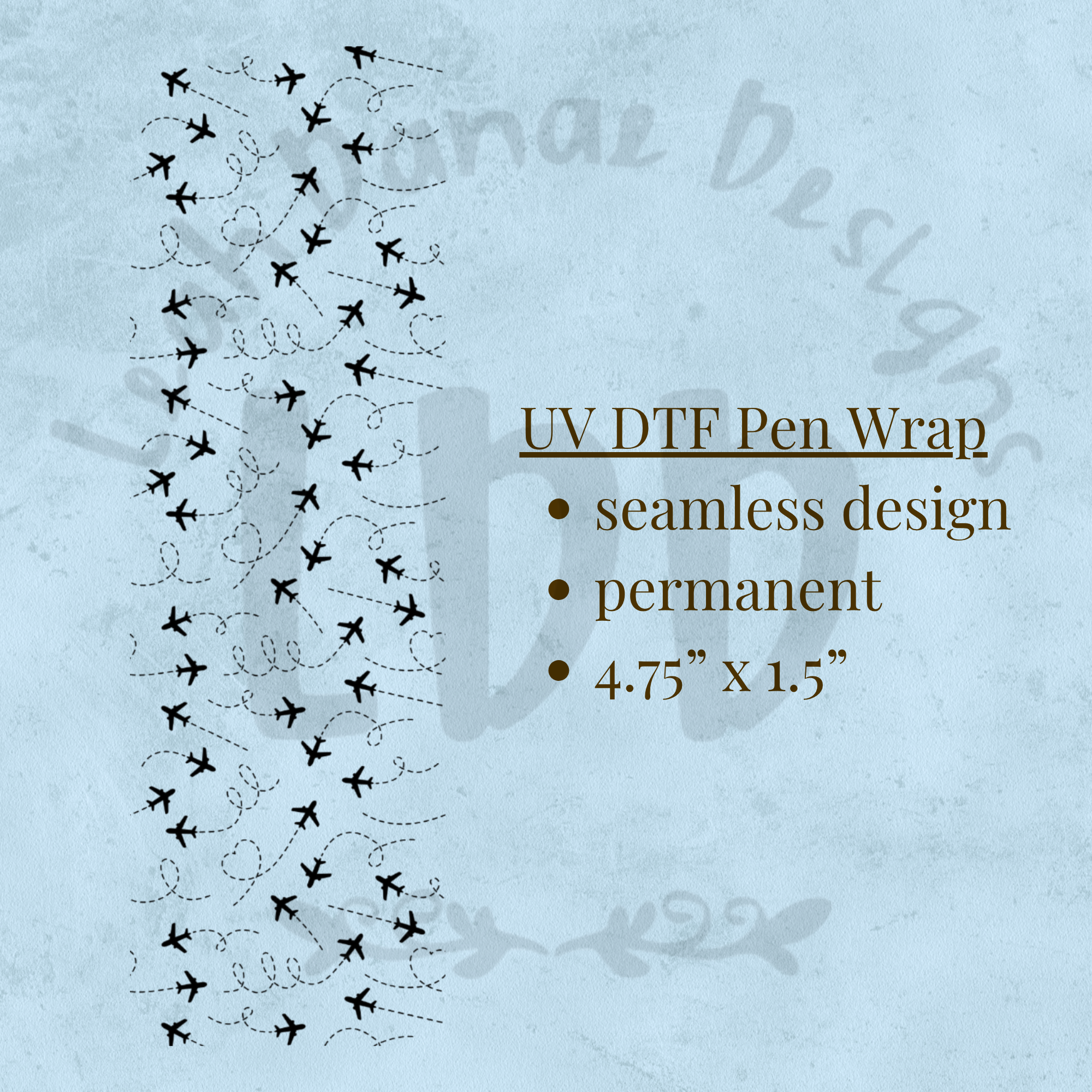 AIRPLANE - UV DTF Pen Wrap