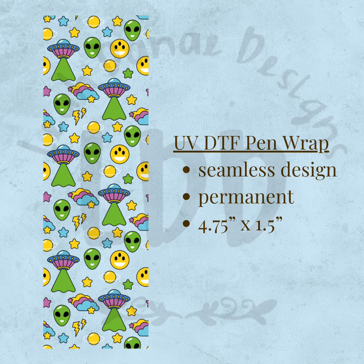 ALIEN - UV DTF Pen Wrap