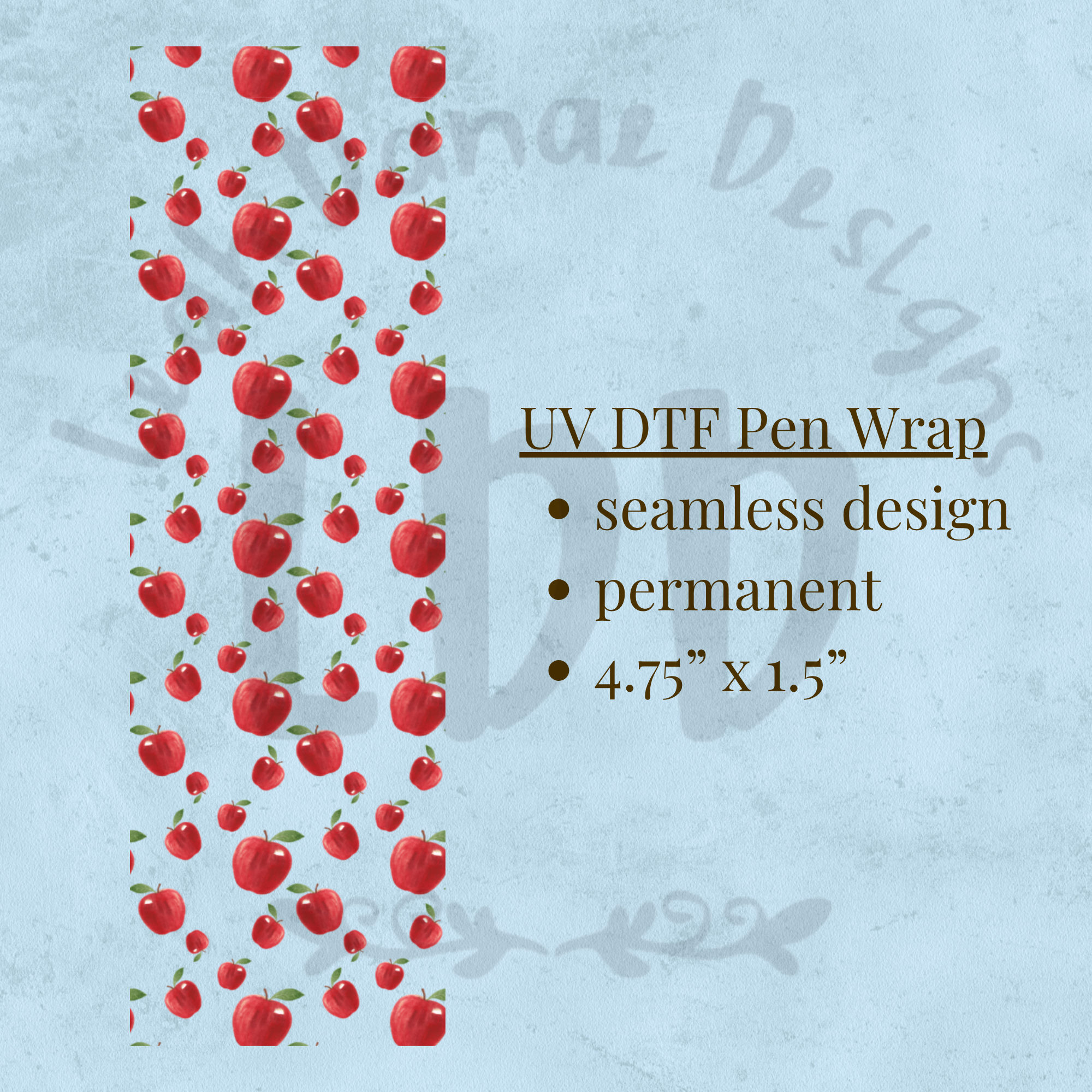 APPLE - UV DTF Pen Wrap