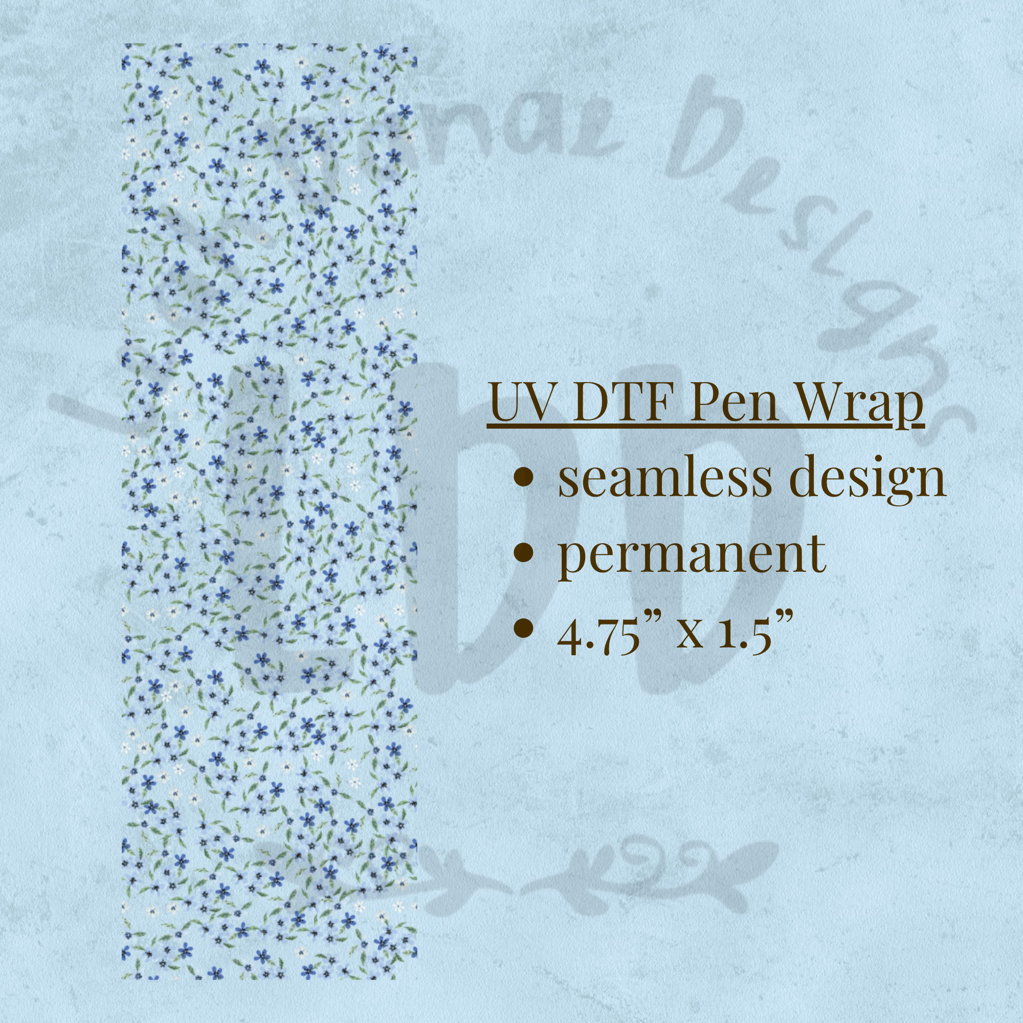 BABY BLUE - UV DTF Pen Wrap