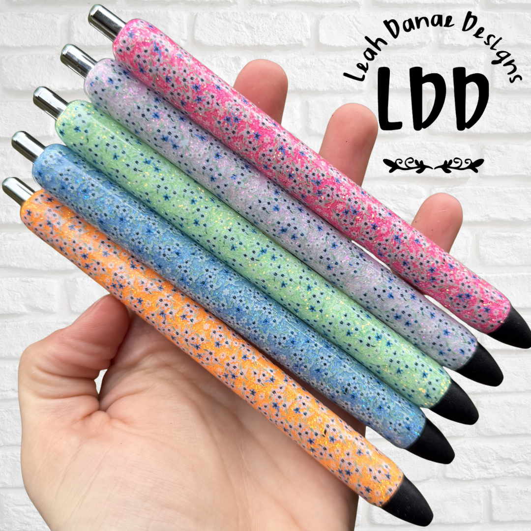 BABY BLUE Pen - Refillable Gel Pen | Glitter Pen