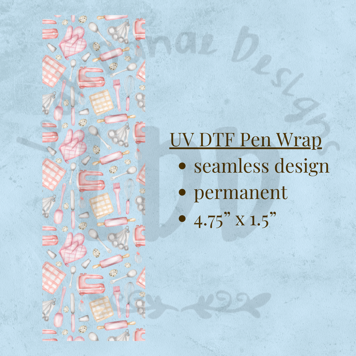 BAKING - UV DTF Pen Wrap