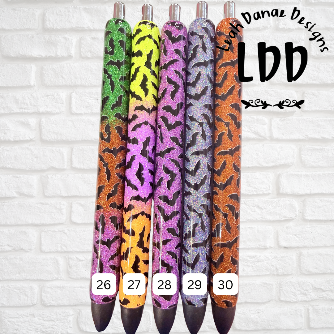 BATS Glitter Pen - Ready To Ship