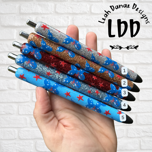 BLUE Balloon Dogs Collection - Glitter Pen