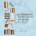 BOOKS & BOOKMARKS - UV DTF Pen Wrap