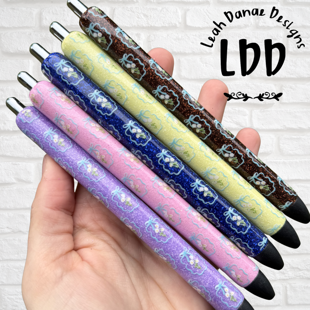 BOW BOUQUET Pen - Refillable Gel Pen | Glitter Pen