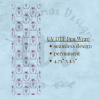 BOW LAVENDER - UV DTF Pen Wrap