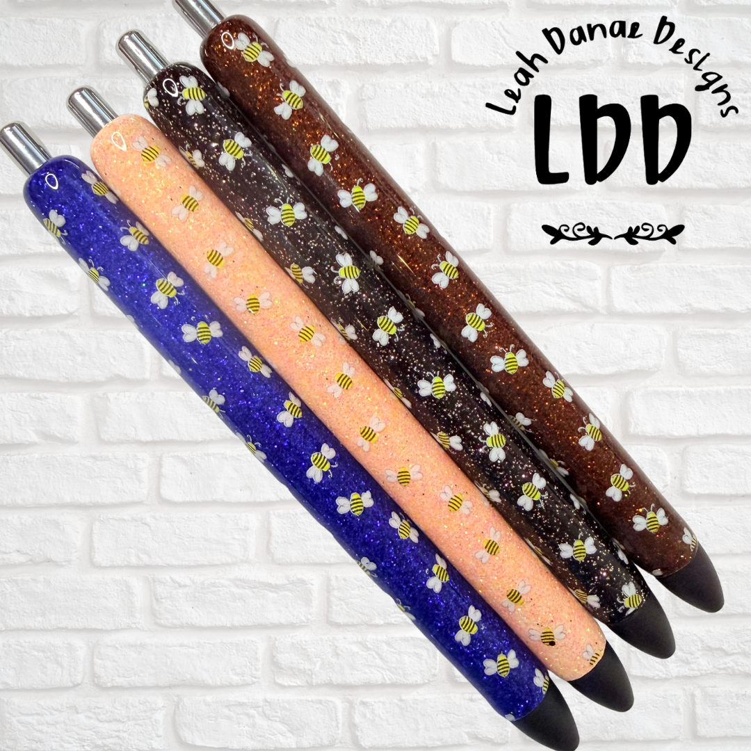 BUMBLE BEE Pen - Refillable Gel Pen | Glitter Pen