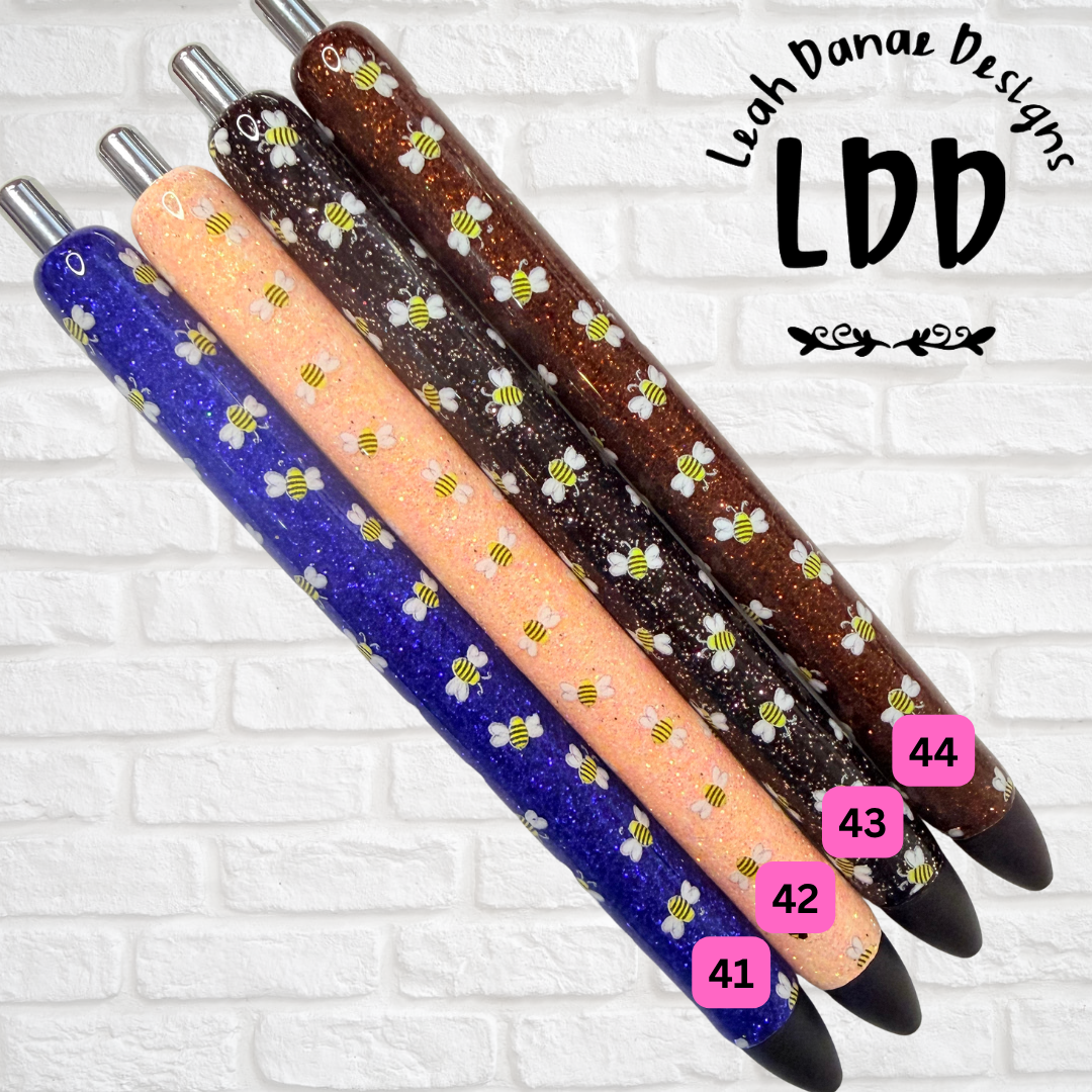 BUMBLE BEE Glitter Pen - Ready To Ship