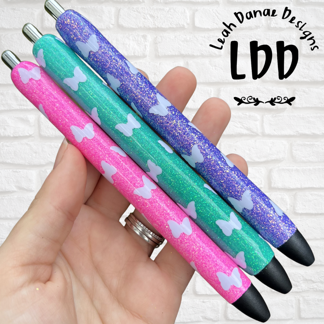 BUTTERFLY Pen - Refillable Gel Pen | Glitter Pen