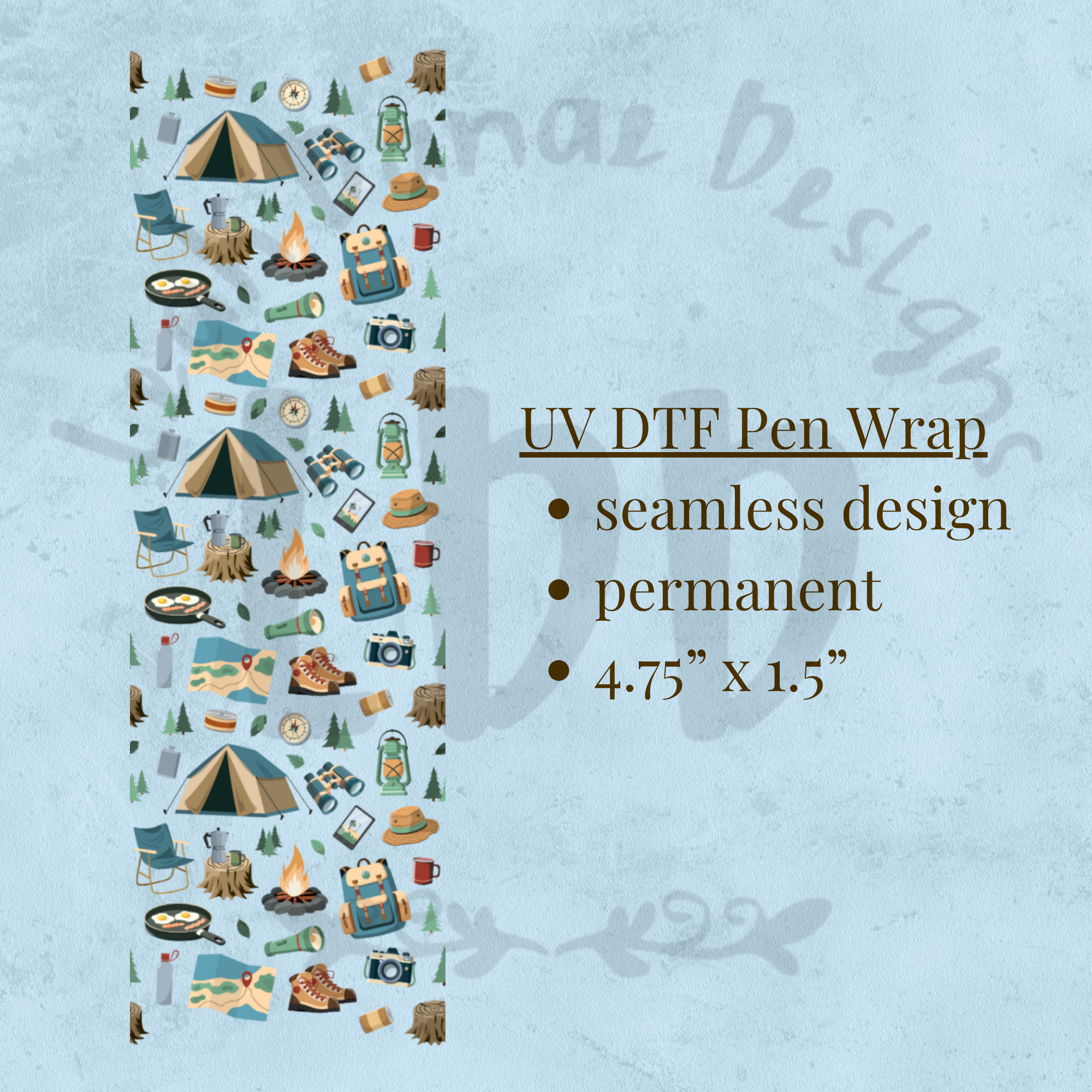 CAMPING - UV DTF Pen Wrap
