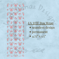 CANDY CANE BOW - UV DTF Pen Wrap