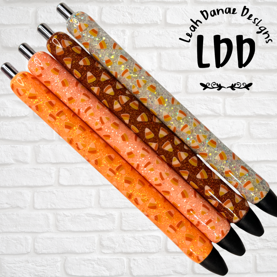 CANDY CORN Pen - Refillable Gel Pen | Glitter Pen