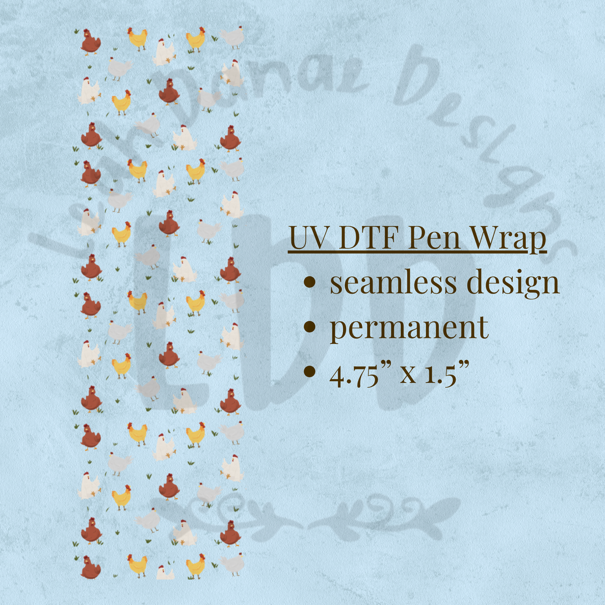 CHICKEN - UV DTF Pen Wrap