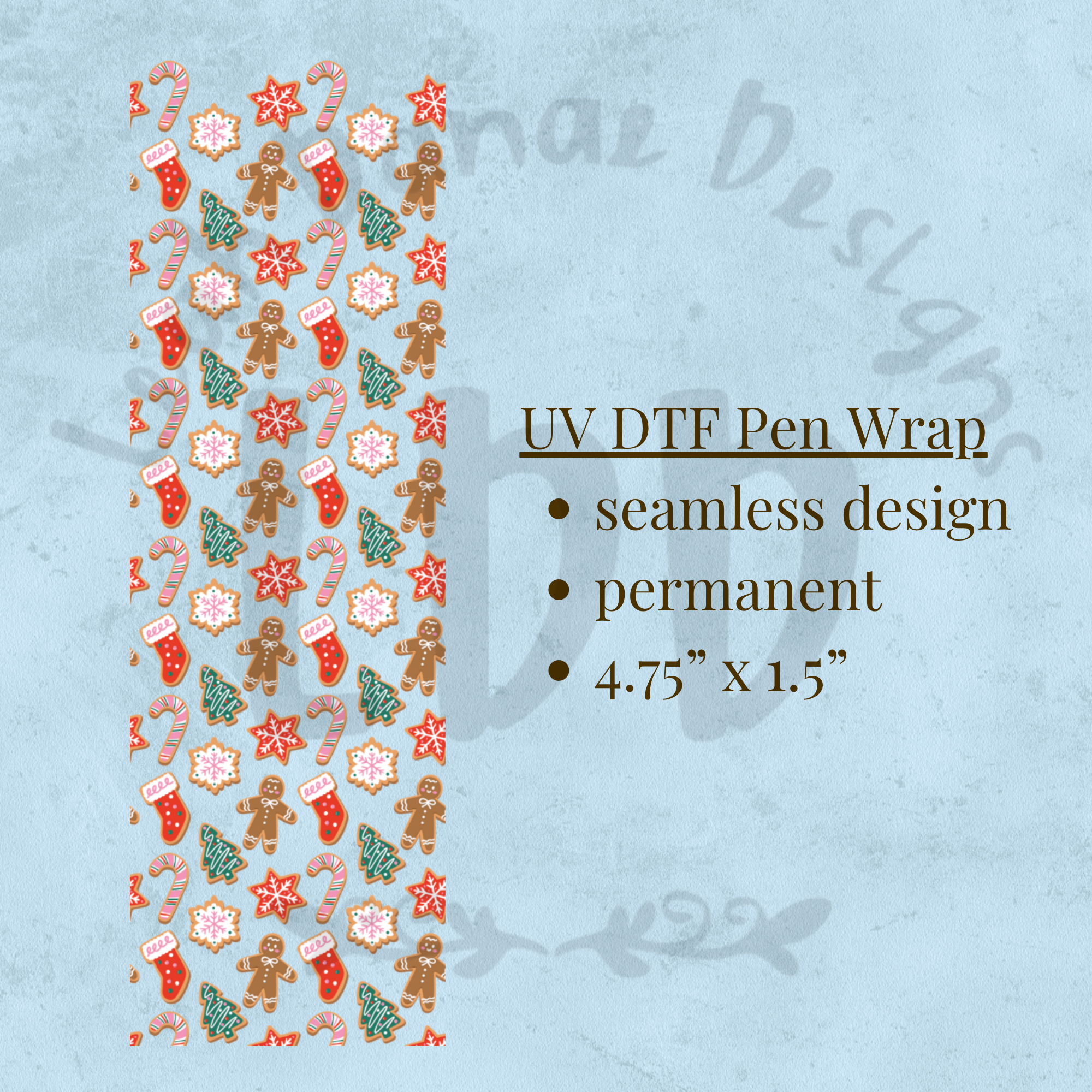 CHRISTMAS COOKIES - UV DTF Pen Wrap