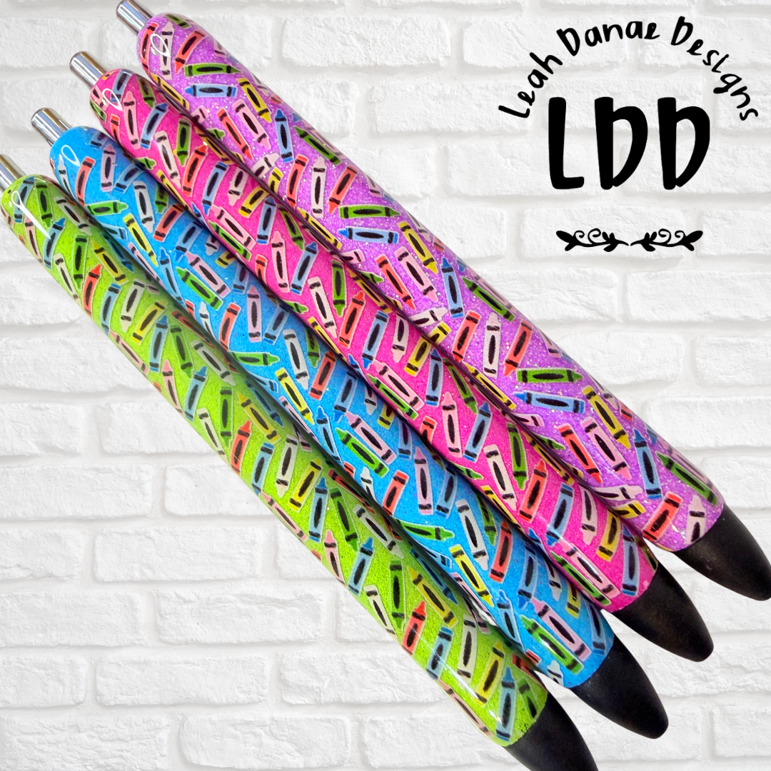 CRAYON Pen - Refillable Gel Pen | Glitter Pen