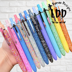 CROSS CLIPPED Glitter Pen - Gel Black Ink 0.7mm, Refillable