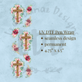 CROSS WOOD - UV DTF Pen Wrap