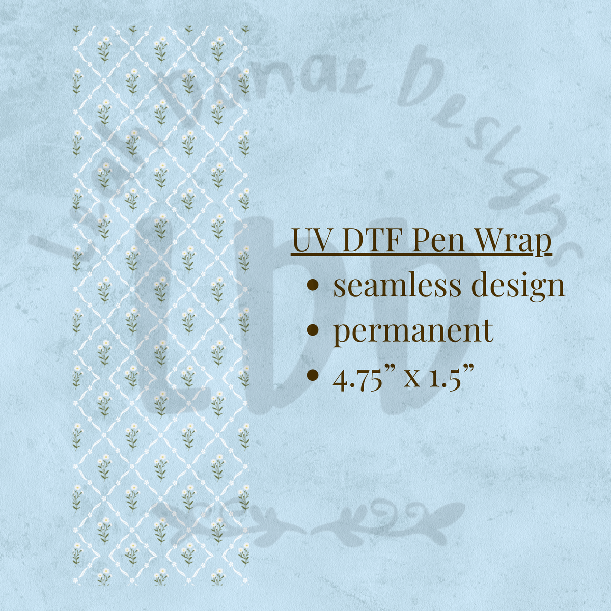 DAISY BOUQUET - UV DTF Pen Wrap
