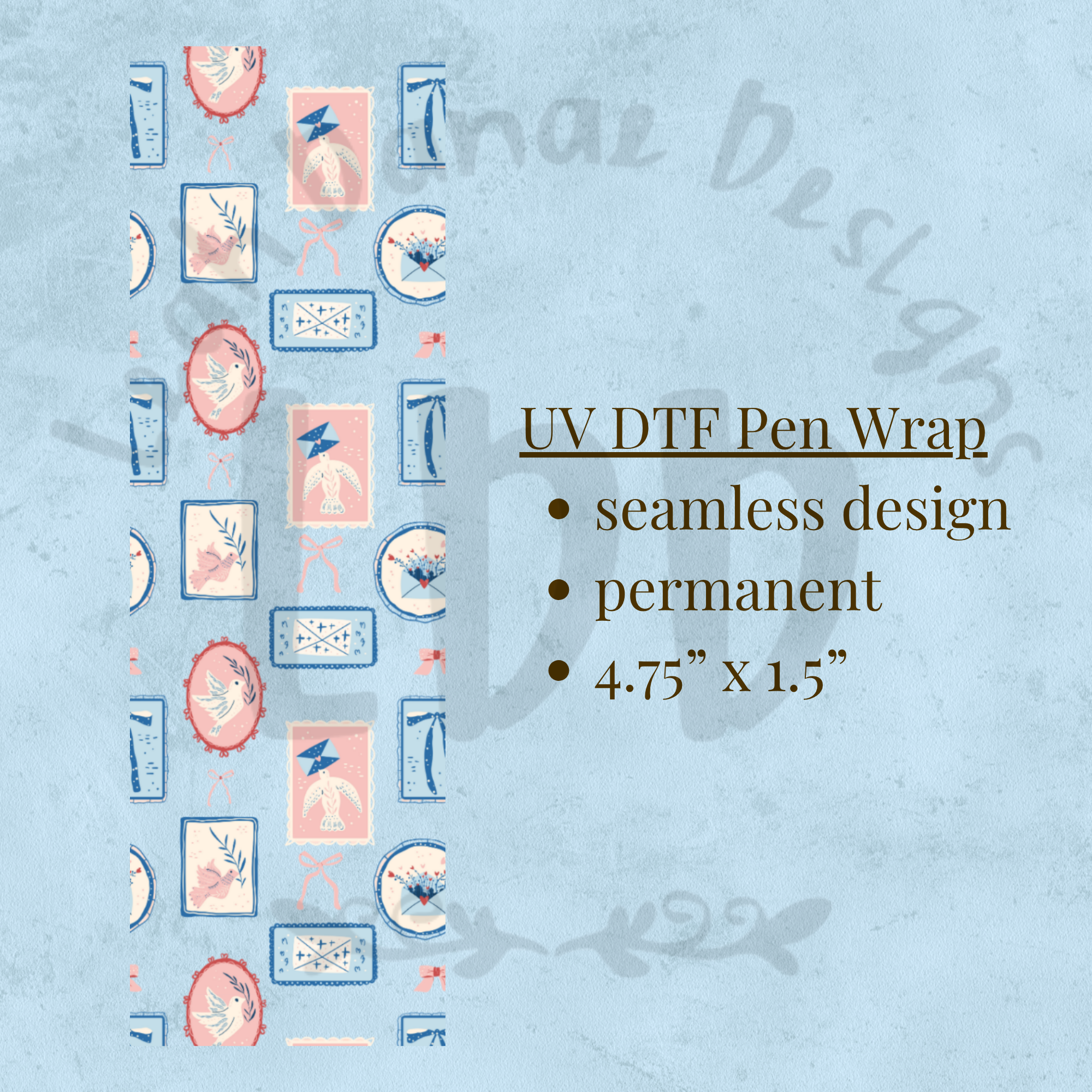 DOVE MAIL - UV DTF Pen Wrap