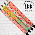 FLAMINGO FLORAL Pen - Refillable Gel Pen | Glitter Pen