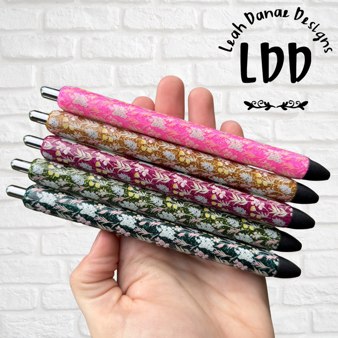 FLORAL Collection - Glitter Pen