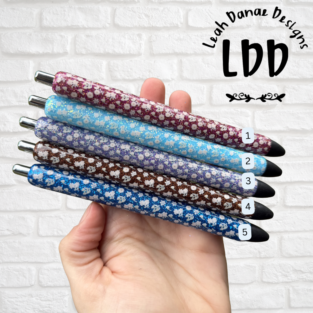 FLORAL Collection - Glitter Pen
