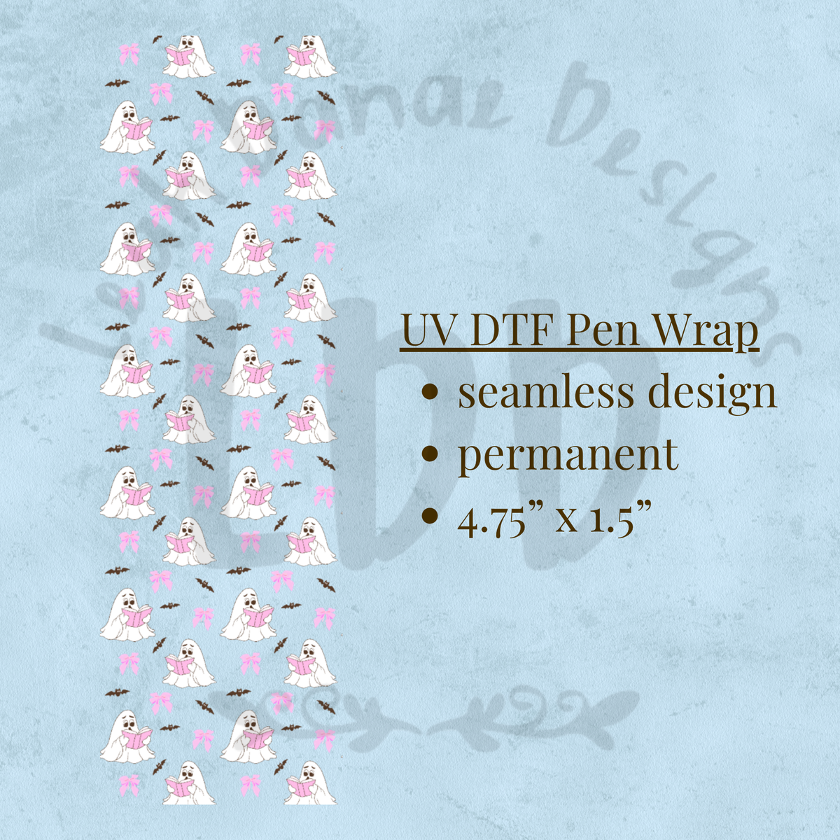 GHOST BOOKS - UV DTF Pen Wrap