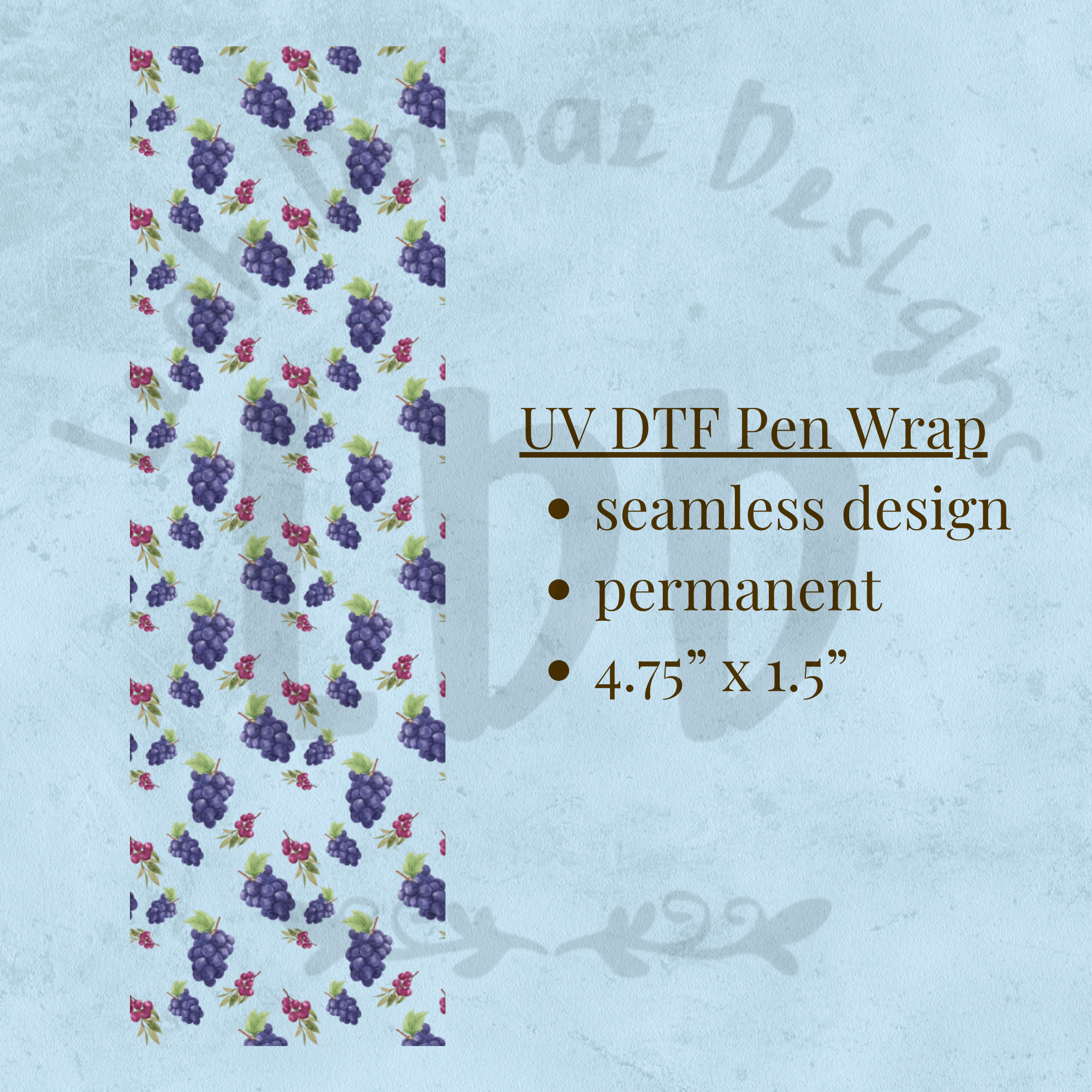 GRAPE - UV DTF Pen Wrap