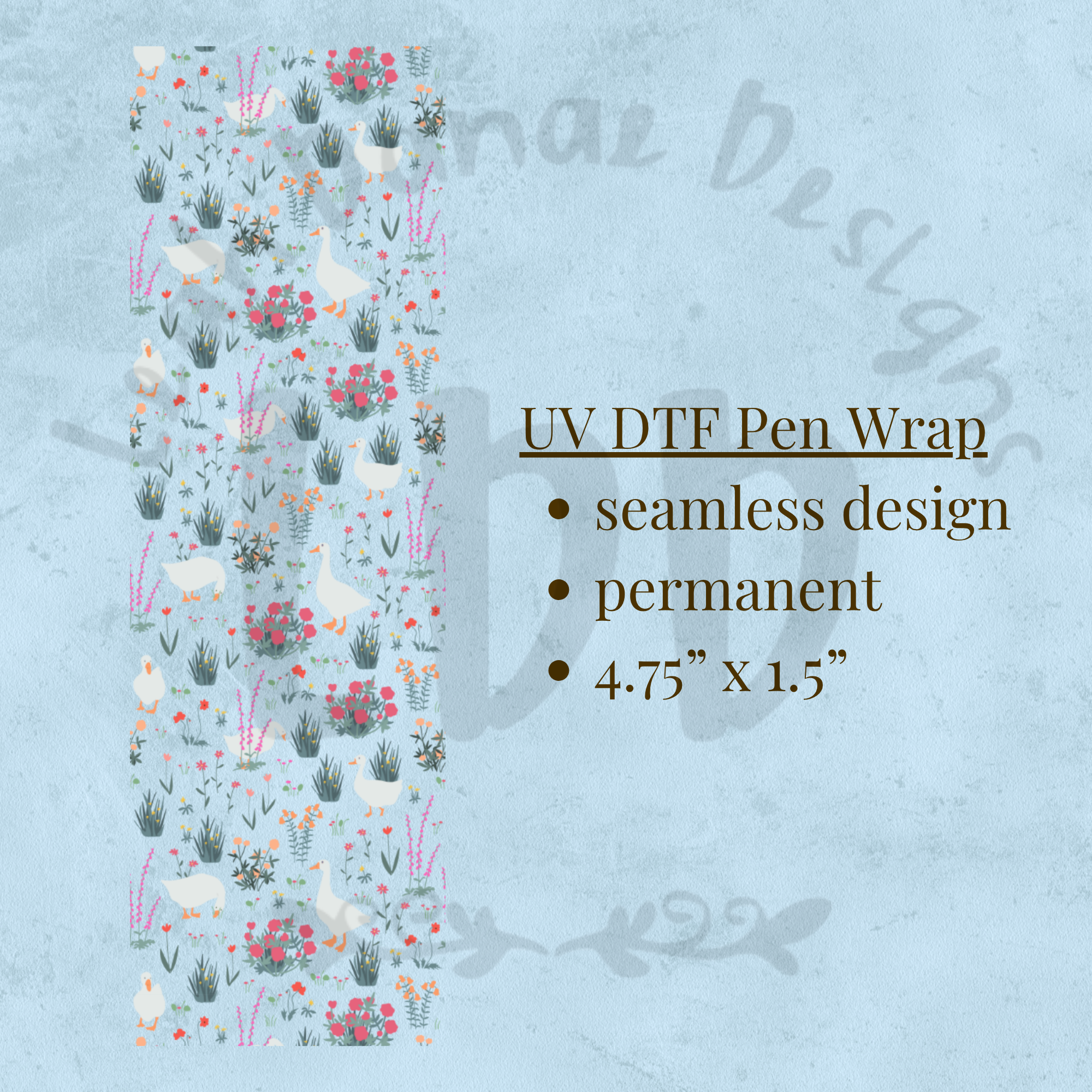 GRASS GOOSE - UV DTF Pen Wrap