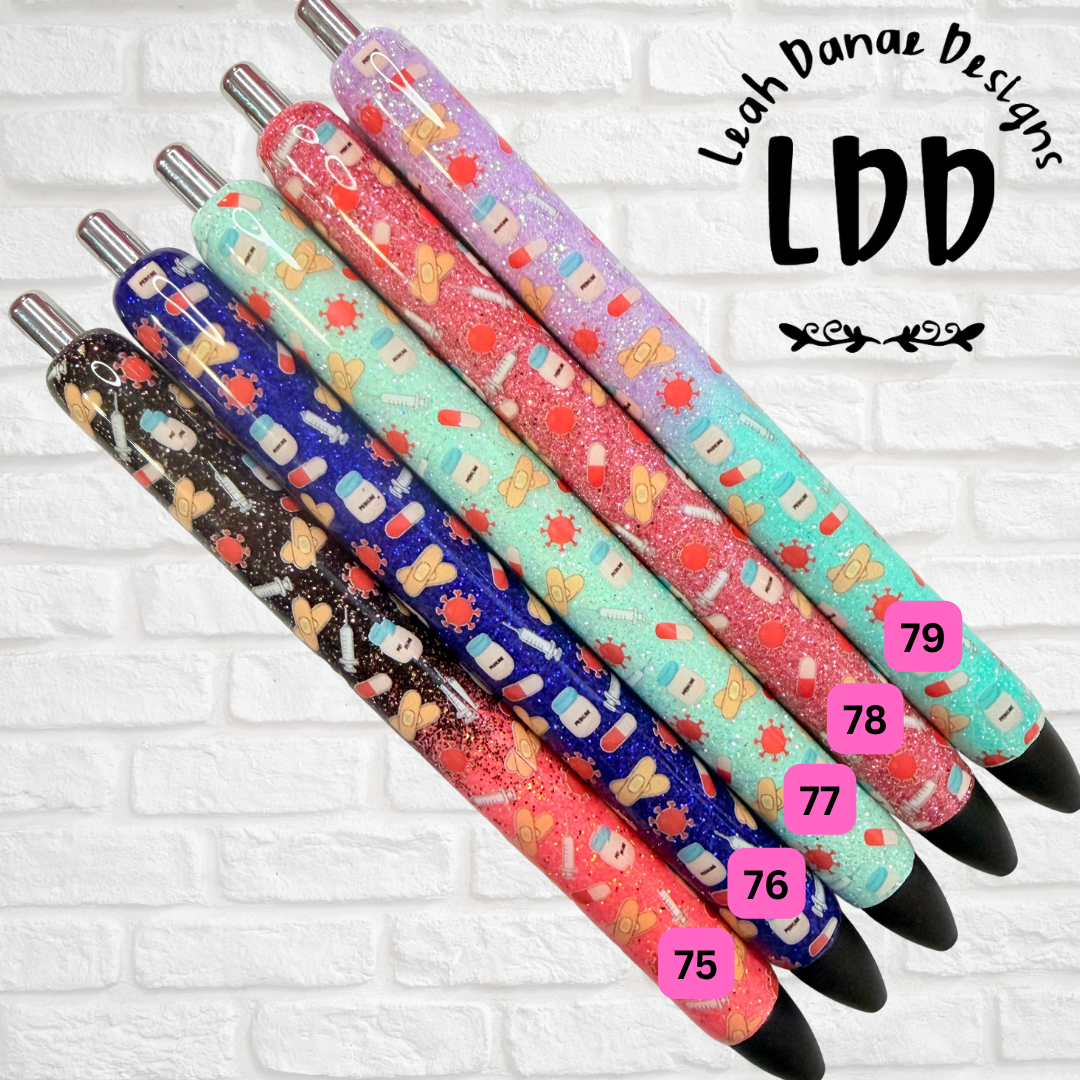HEALTHCARE Glitter Pen - Ready To Ship