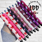 HEART Pen - Refillable Gel Pen, Glitter Pen