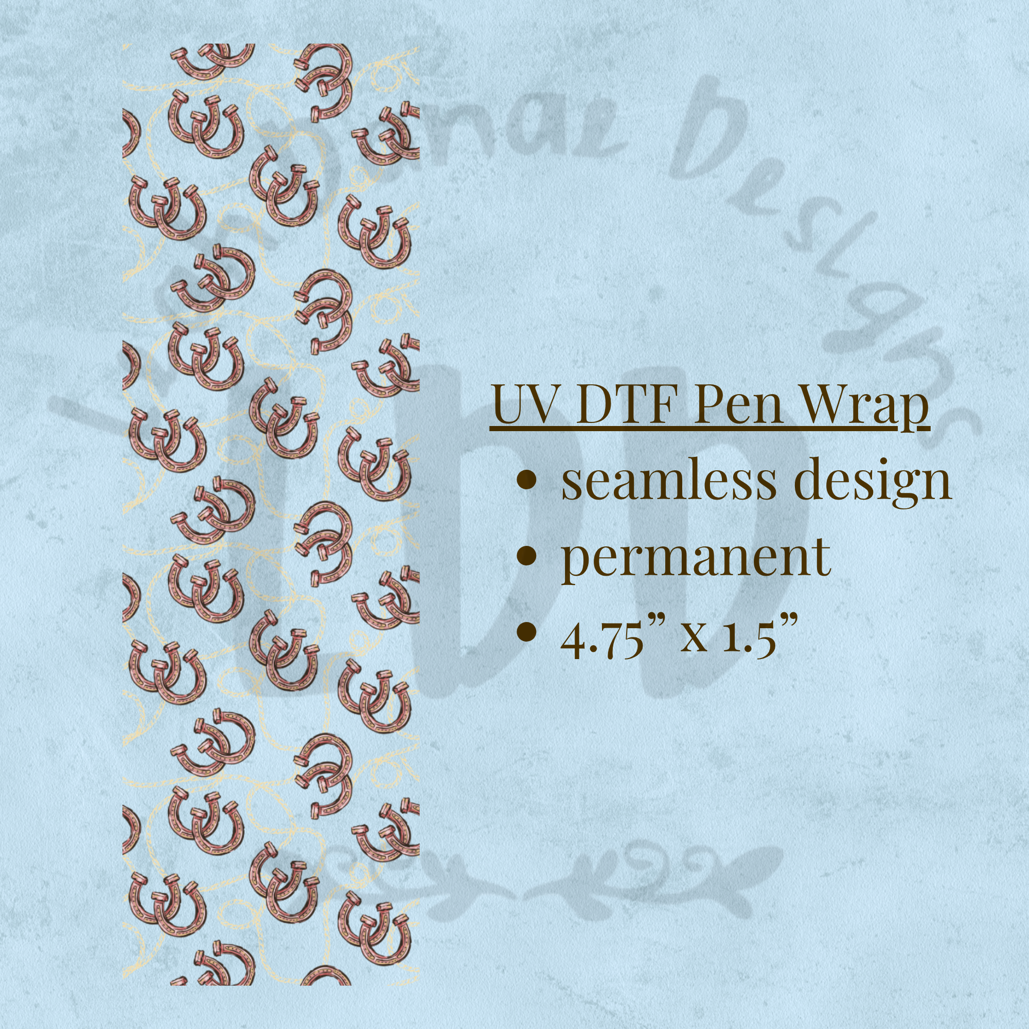 HORSESHOE LASSO - UV DTF Pen Wrap