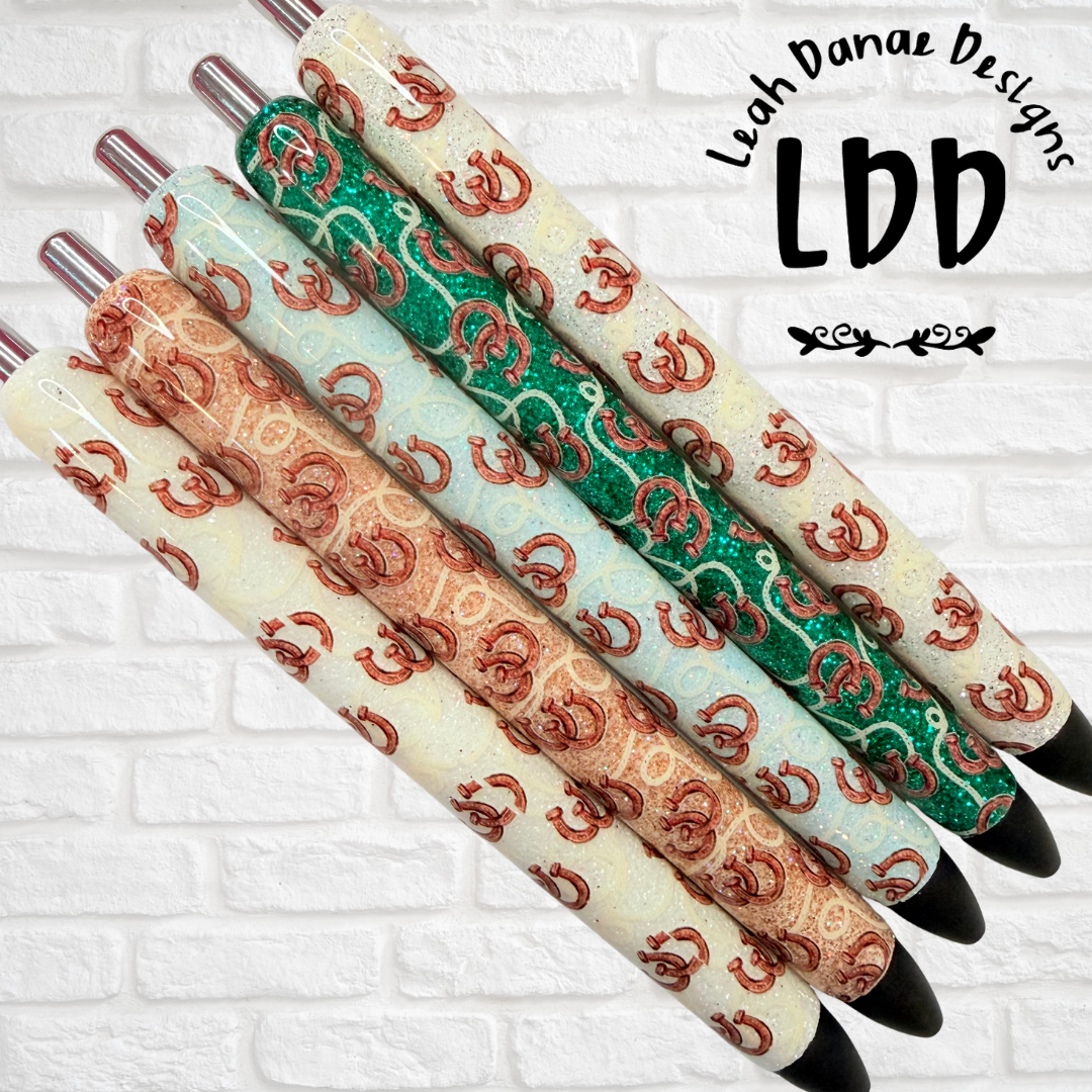 HORSESHOE LASSO Pen - Refillable Gel Pen | Glitter Pen