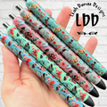 BUTTERFLY FLORAL Pen - Refillable Gel Pen | Glitter Pen