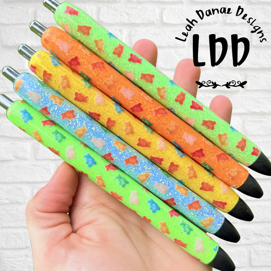 GUMMY BEAR Pen - Refillable Gel Pen | Glitter Pen