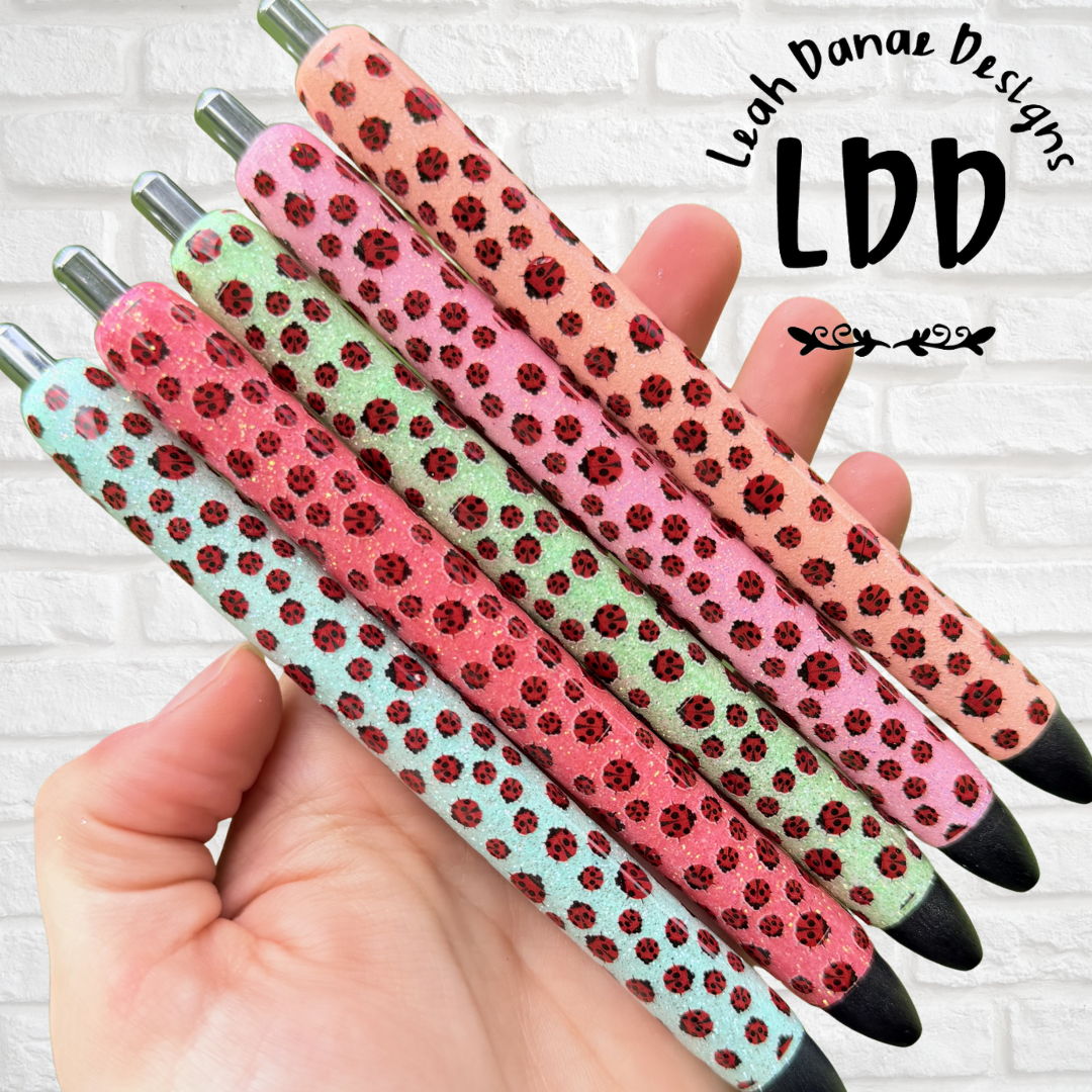 LADYBUG Pen - Refillable Gel Pen | Glitter Pen