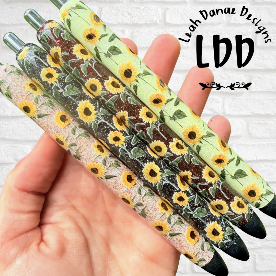 SUNFLOWER Pen - Refillable Gel Pen | Glitter Pen