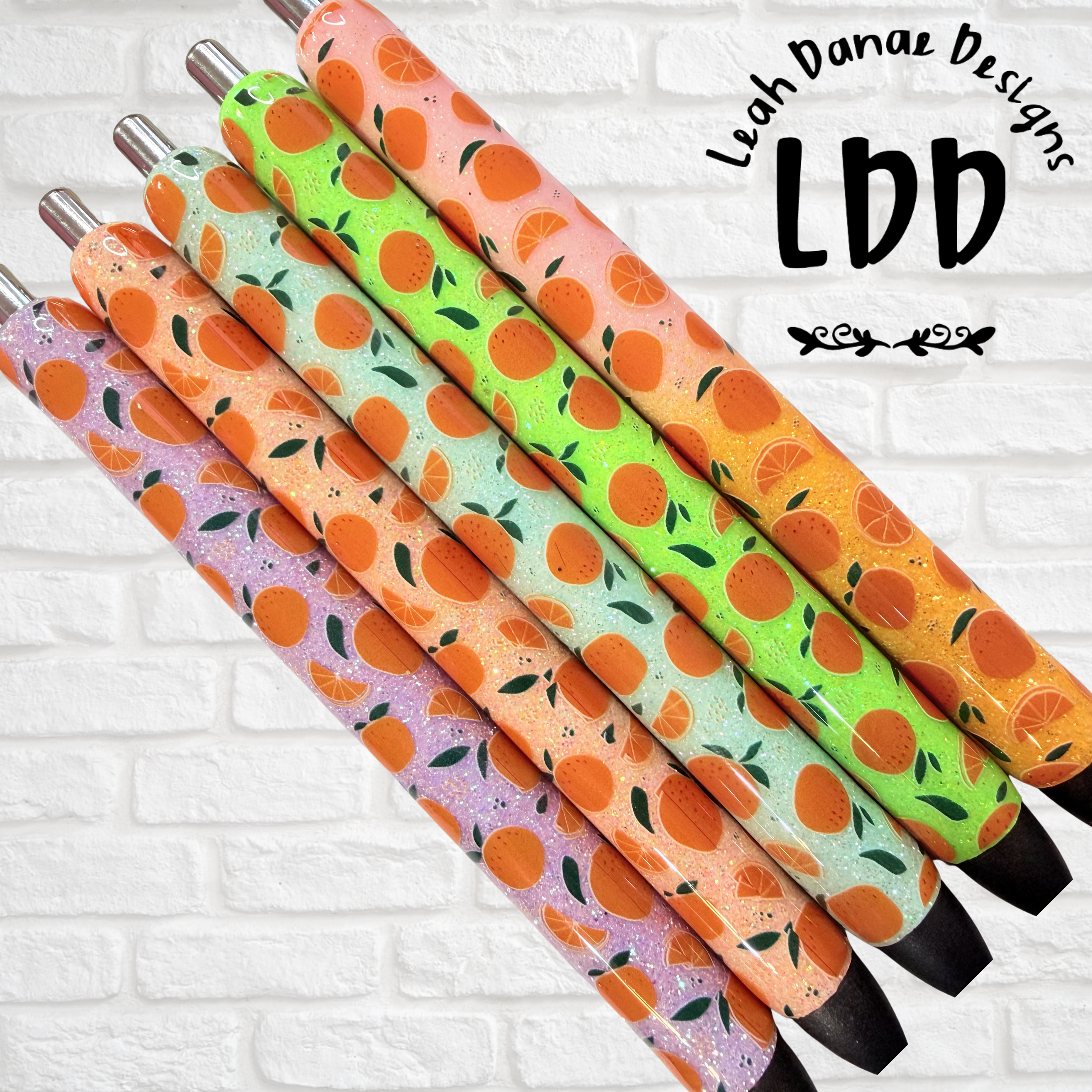 ORANGE Pen - Refillable Gel Pen | Glitter Pen
