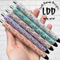VINTAGE FLORAL Pen - Refillable Gel Pen | Glitter Pen