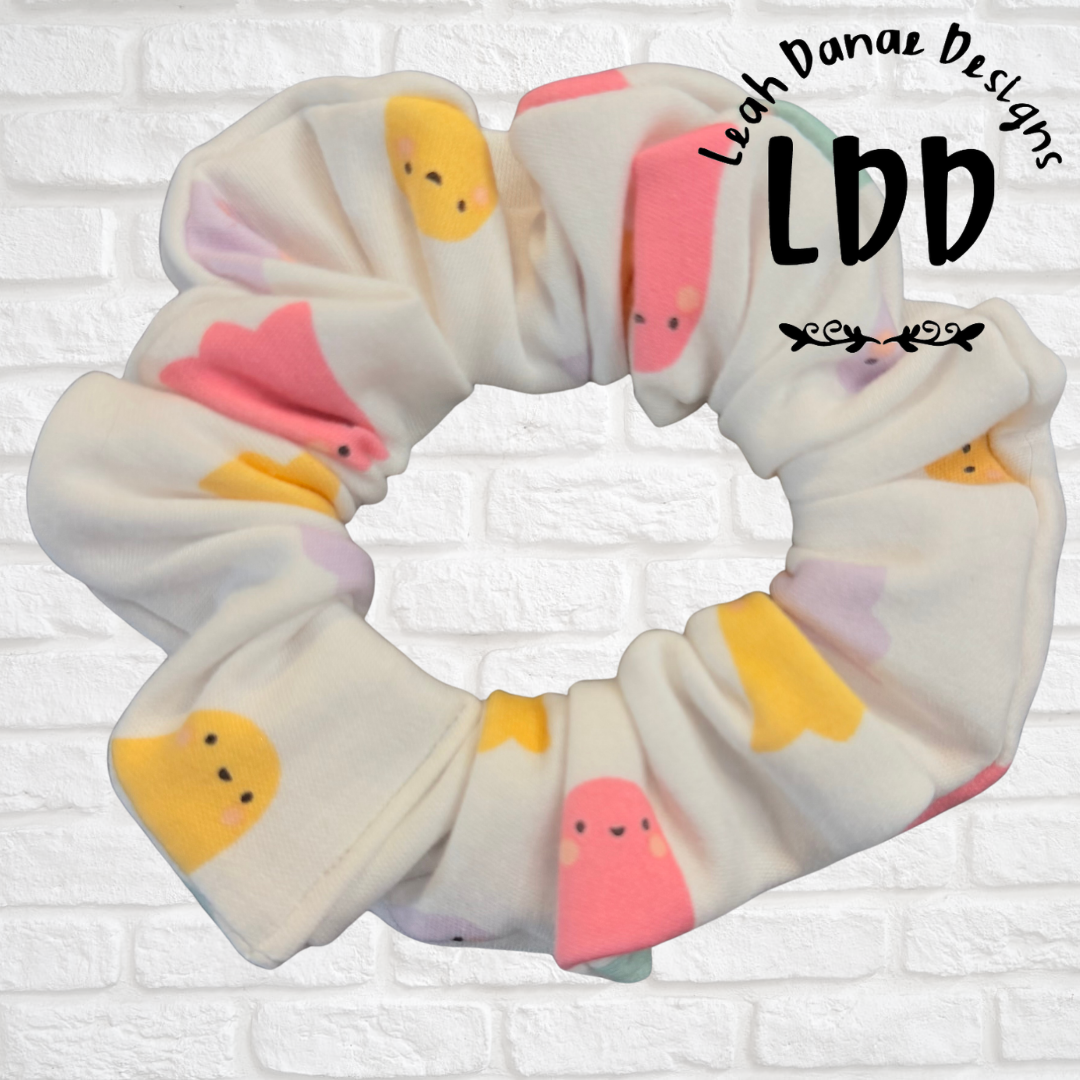 PASTEL GHOST - Cotton Scrunchie