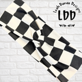 BLACK CHECKERED - Twist Headband